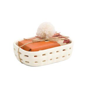 MAISON DE BASE Multi 7oz Bar Soap In Ceramic Soap Dish